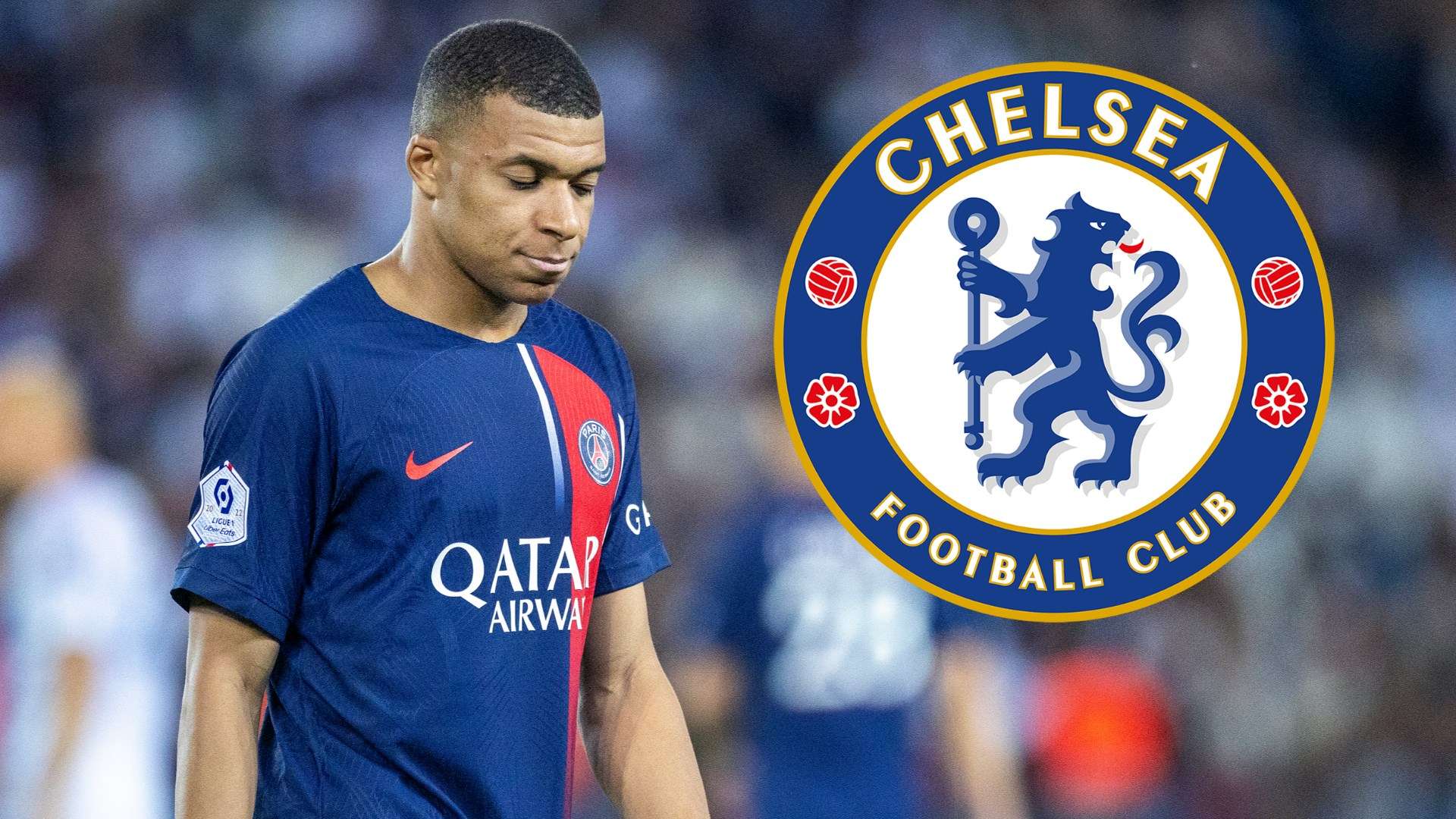 Kylian Mbappe Chelsea GFX