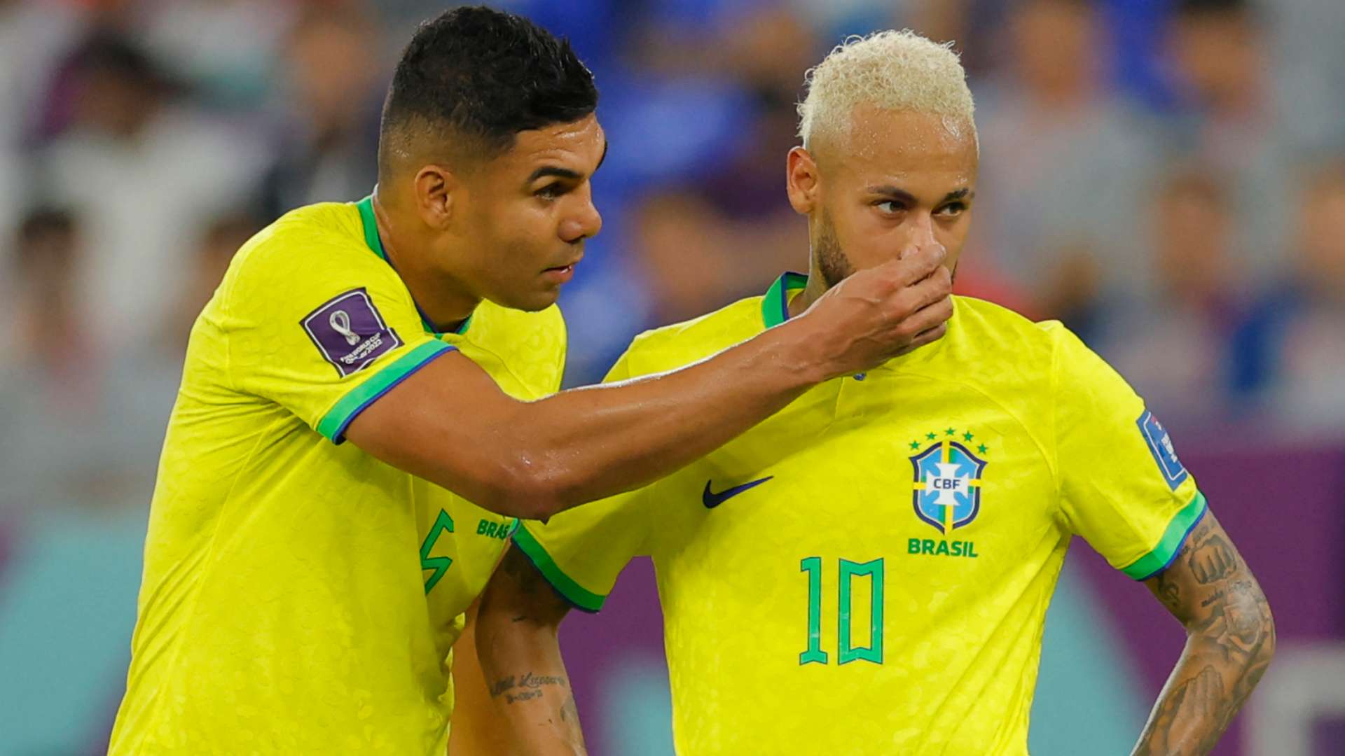 Casemiro Neymar Brazil 2022