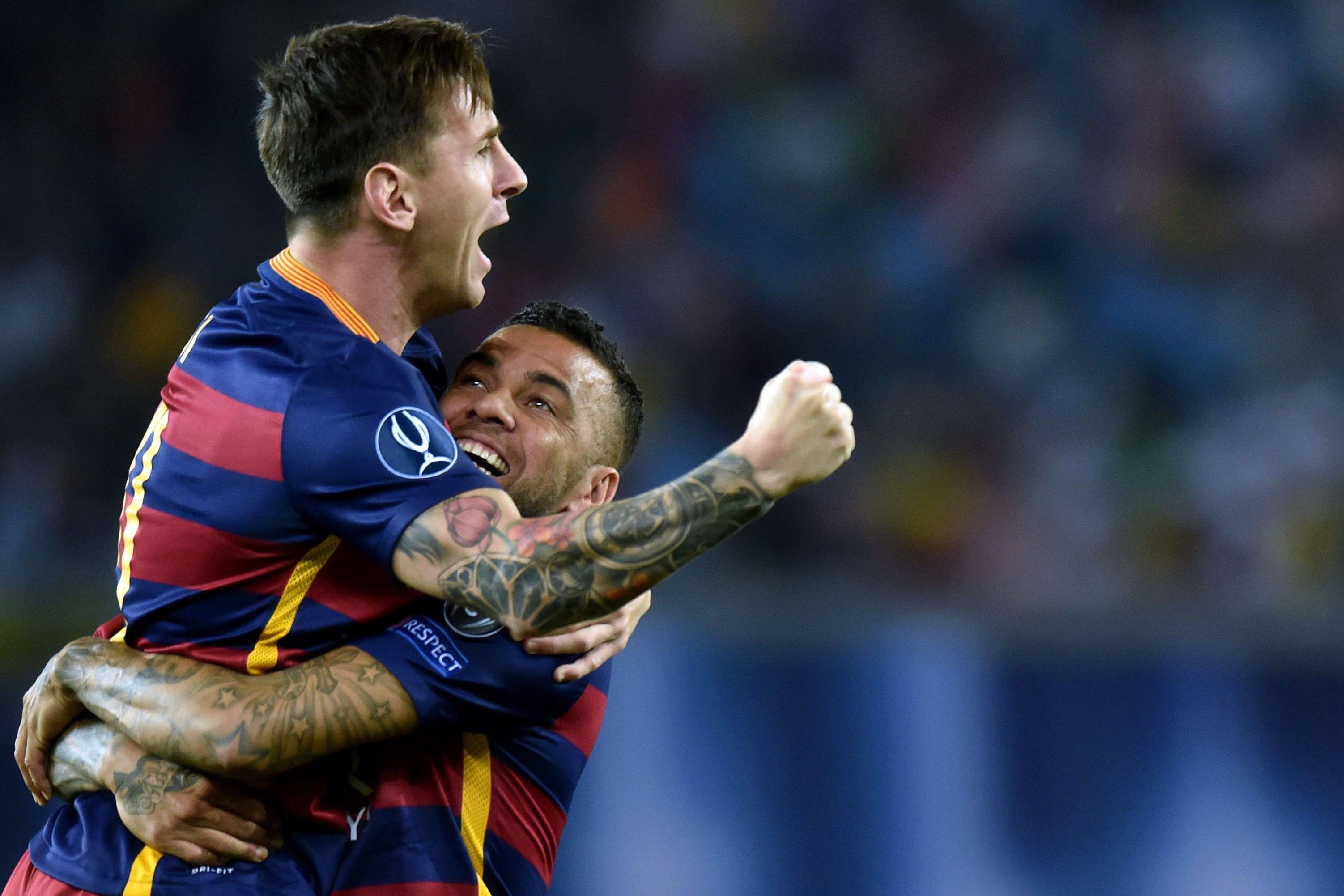 Dani Alves Lionel Messi