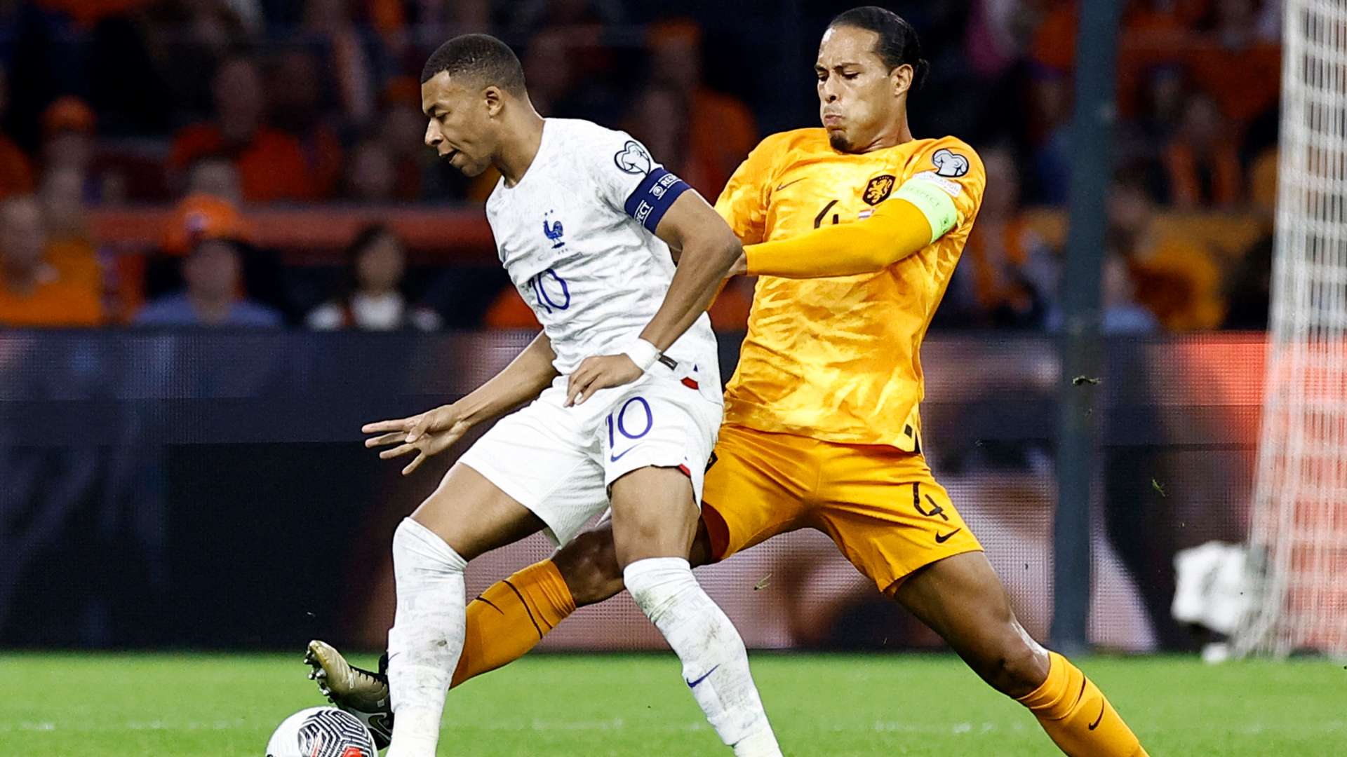 Kylian Mbappe Virgil Van Dijk Netherlands France 13102023