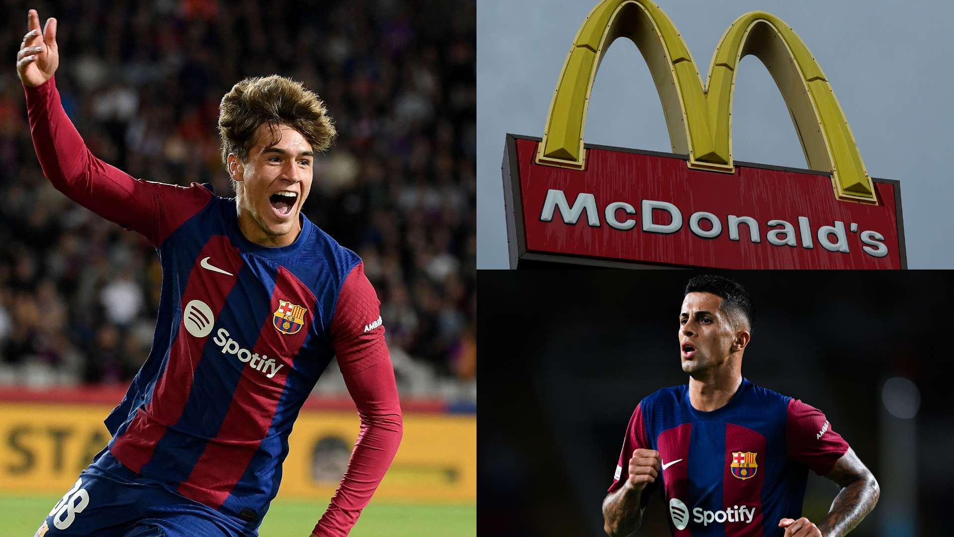 Marc Guiu Joao Cancelo McDonald