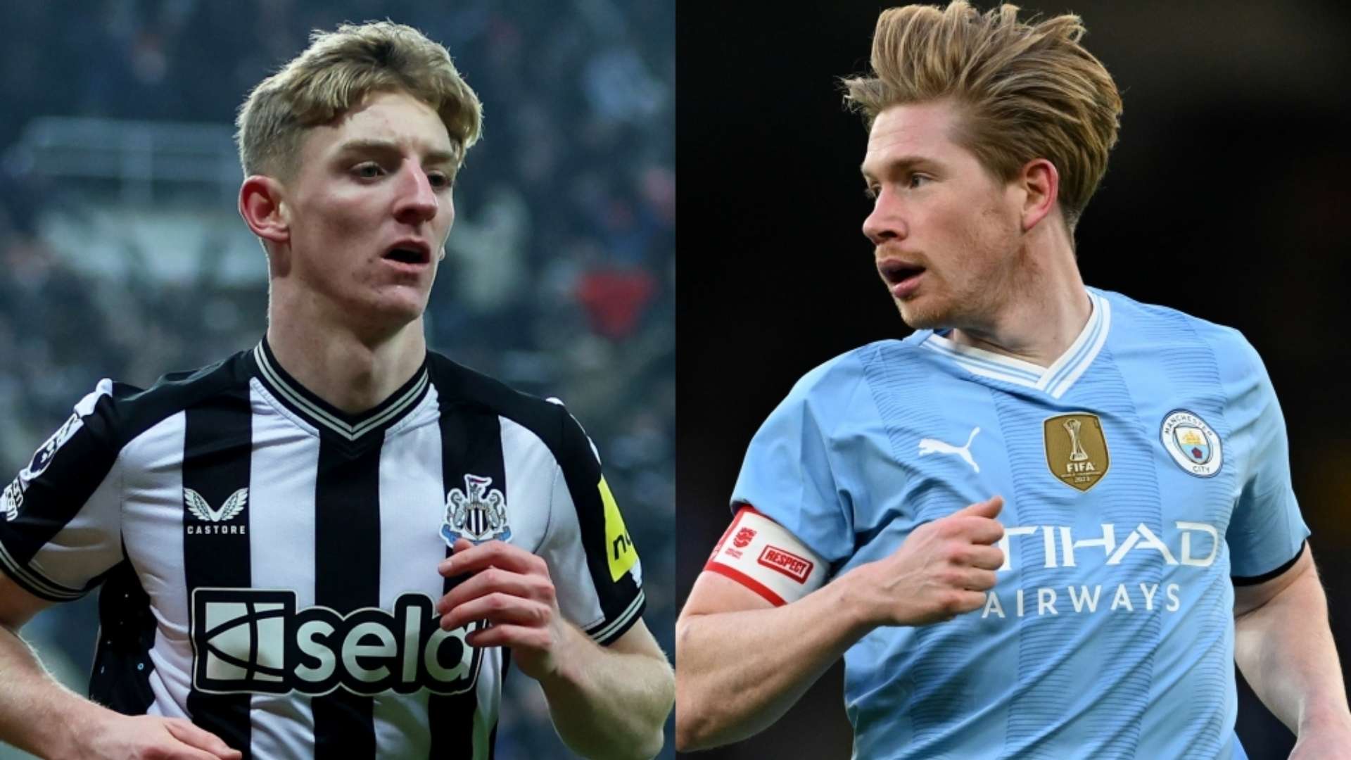 Anthony Gordon Newcastle Kevin De Bruyne Man City