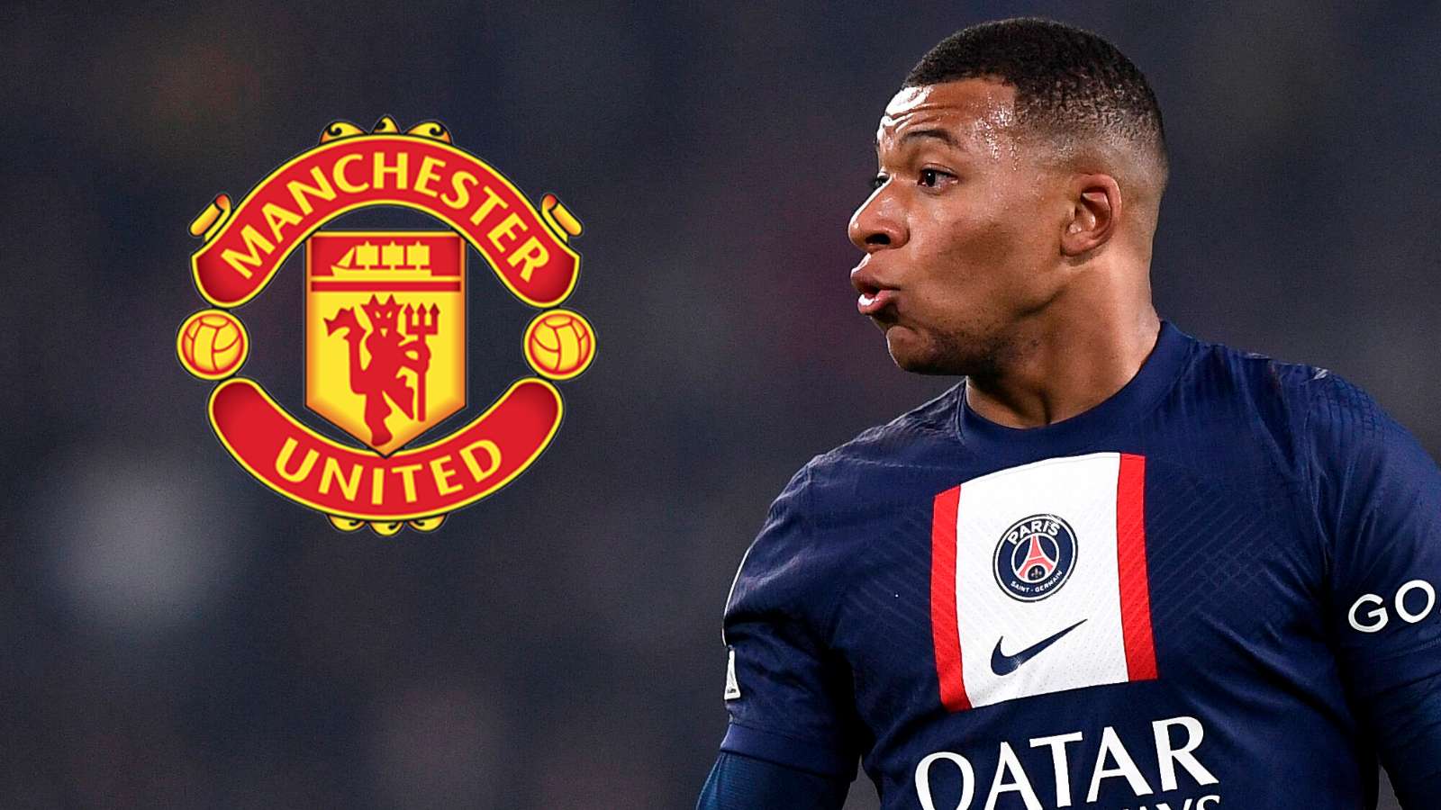 GFX Kylian Mbappe Manchester United