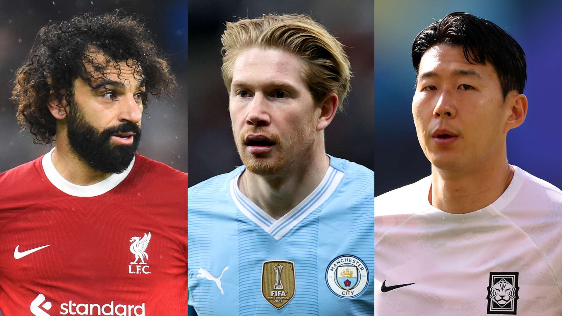 GFX Mohamed Salah Kevin De Bruyne Son Heung-min 2024