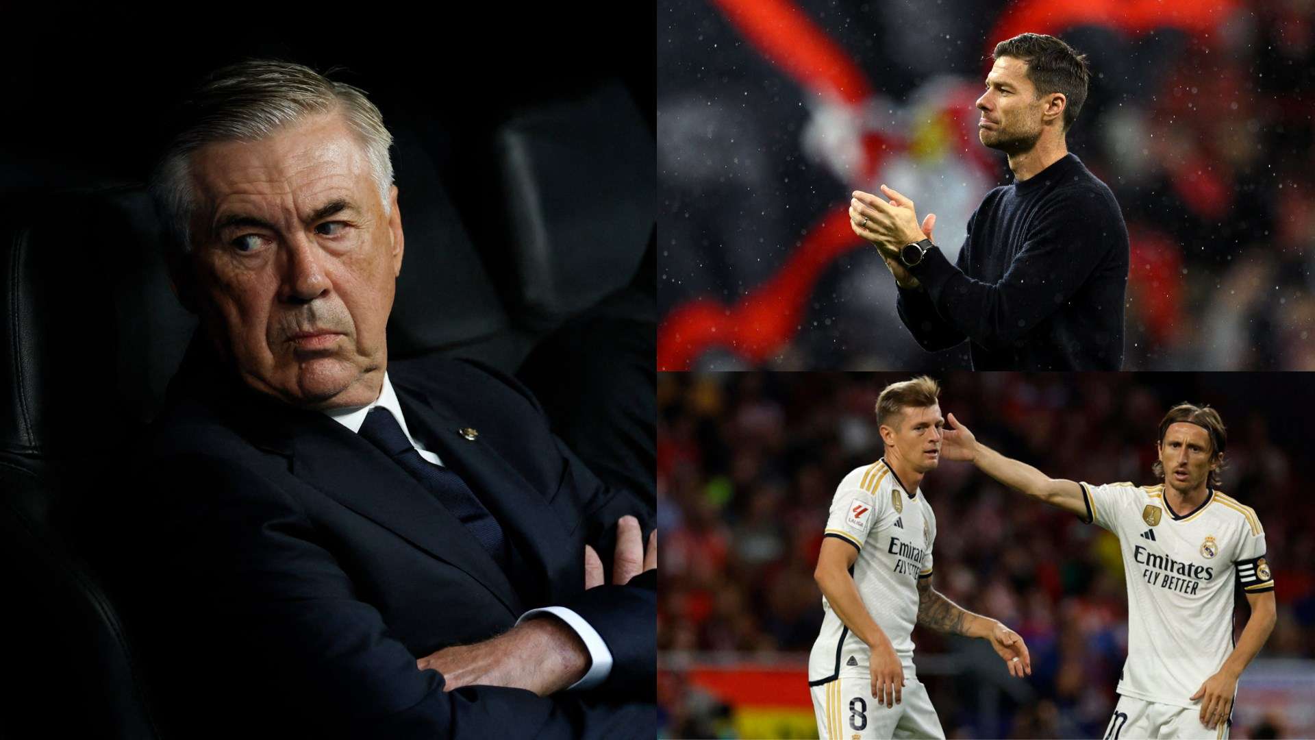 Carlo Ancelotti, Xabi Alonso, Luka Modric & Toni Kroos GFX