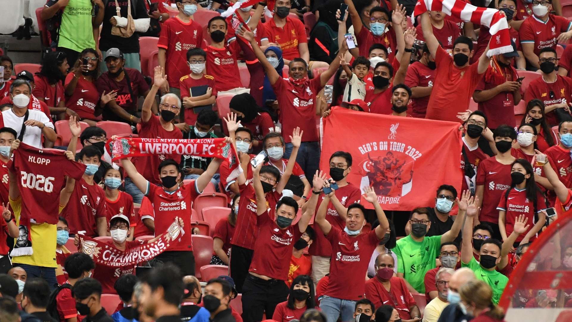 Liverpool fans Singapore 2022