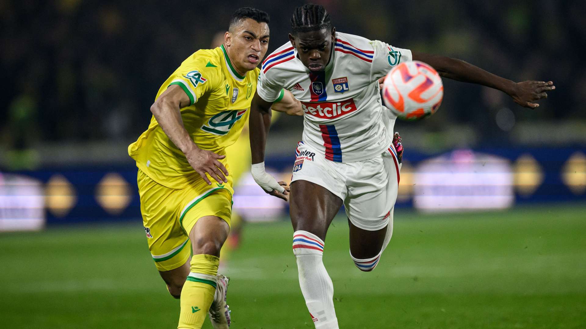 Mostafa Mohamed Castello Lukeba Nantes Lyon Coupe de France 05042023