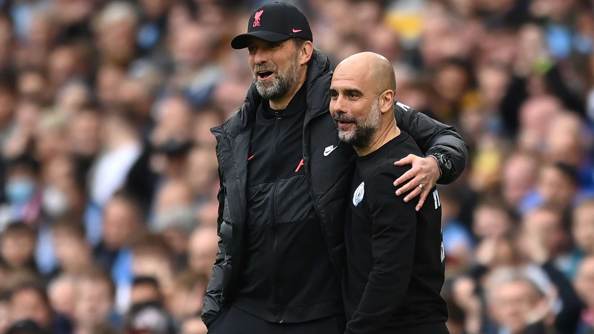 Jurgen Klopp Pep Guardiola Premier League 2021-22