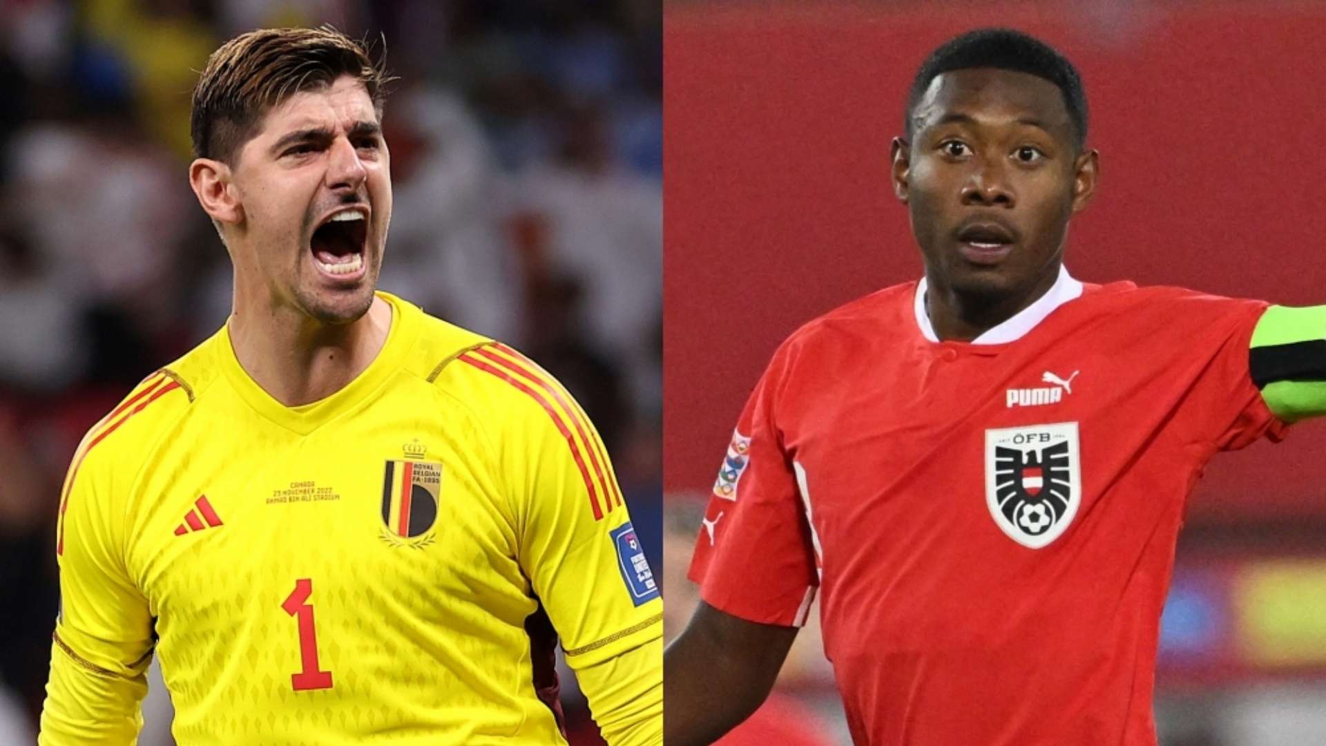 Thibaut Courtois Belgium David Alaba Austria