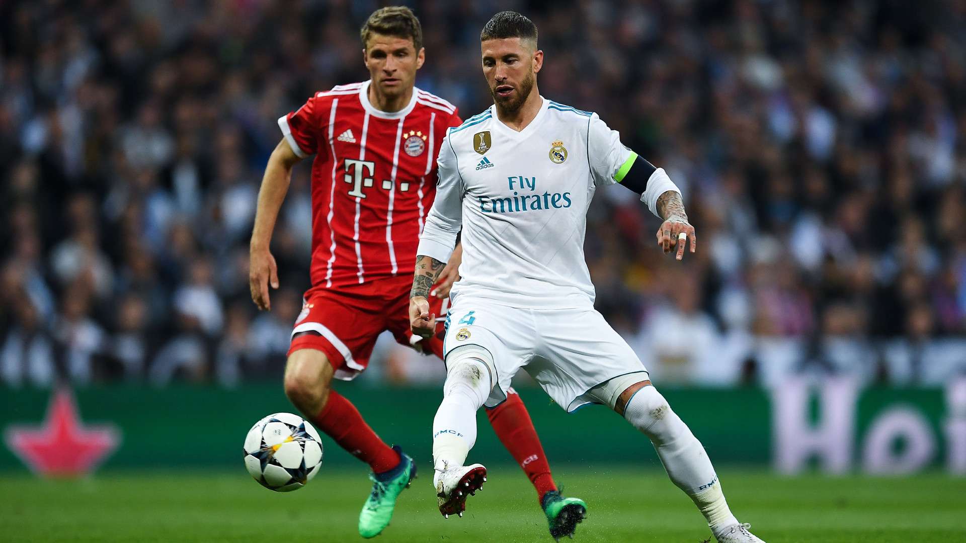 THOMAS MÜLLER BAYERN MÜNCHEN SERGIO RAMOS REAL MADRID