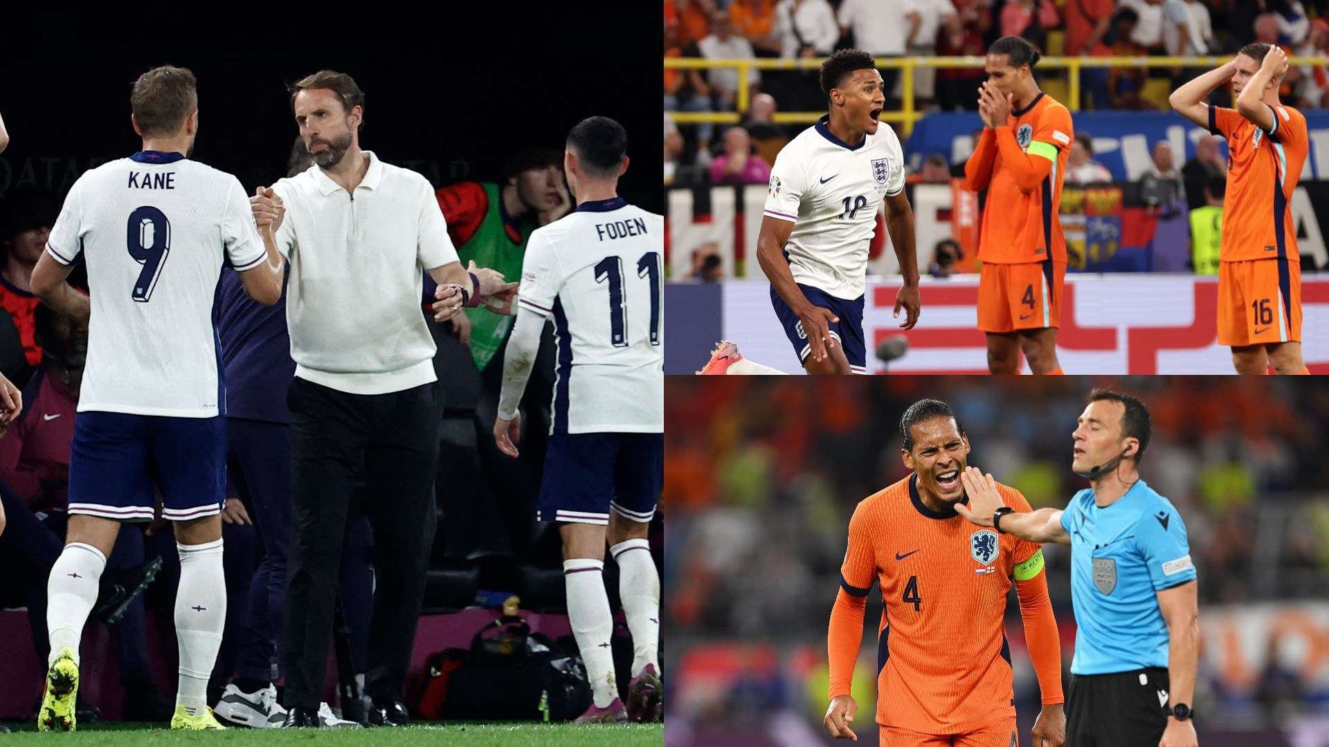 Netherlands England Euro 2024 Ollie Watkins Harry Kane Gareth Southgate Virgil van Dijk