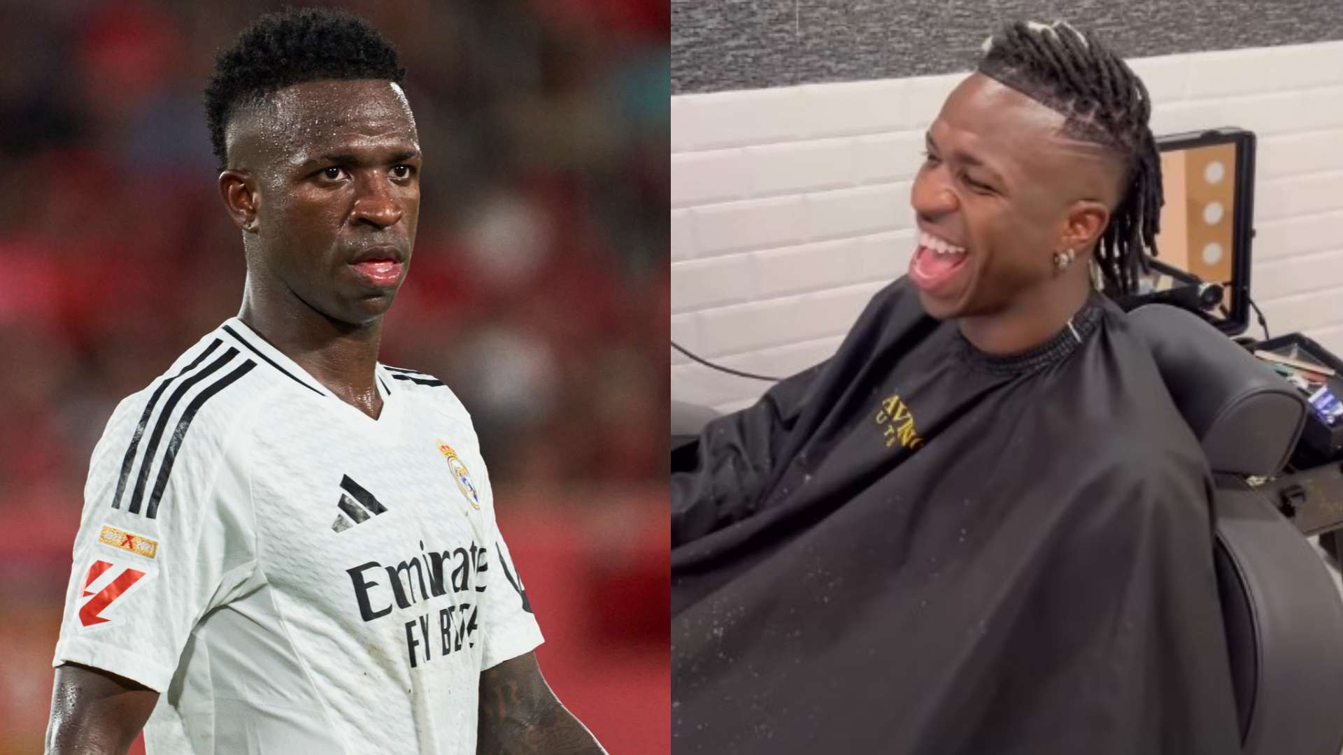 Vinicius Junior hair style 2024