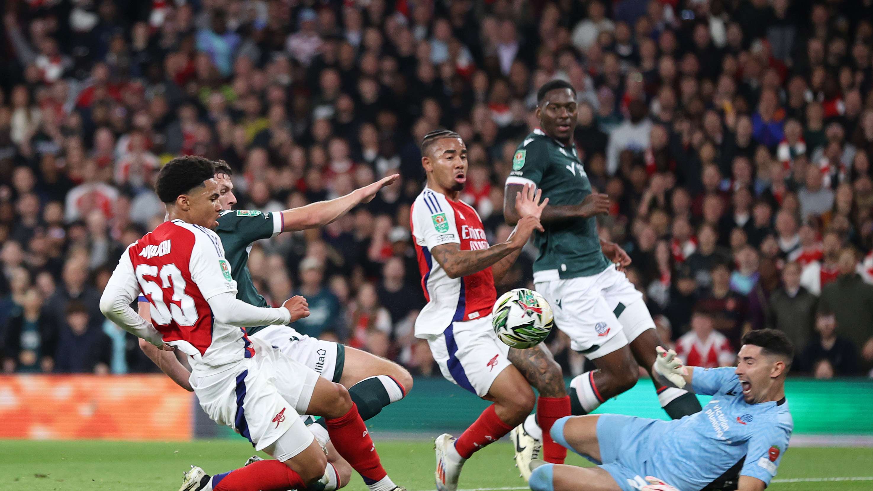 Arsenal v Bolton Wanderers - Carabao Cup Third Round