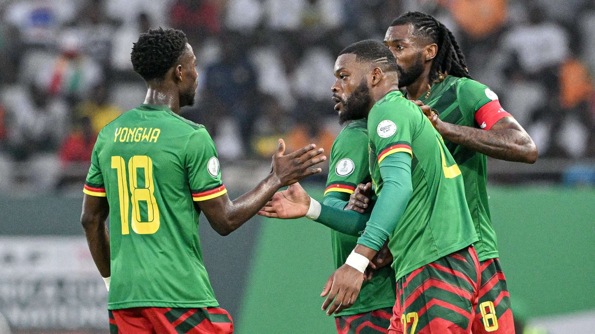 Cameroon celebrate Guinea Africa Cup of Nations 2024