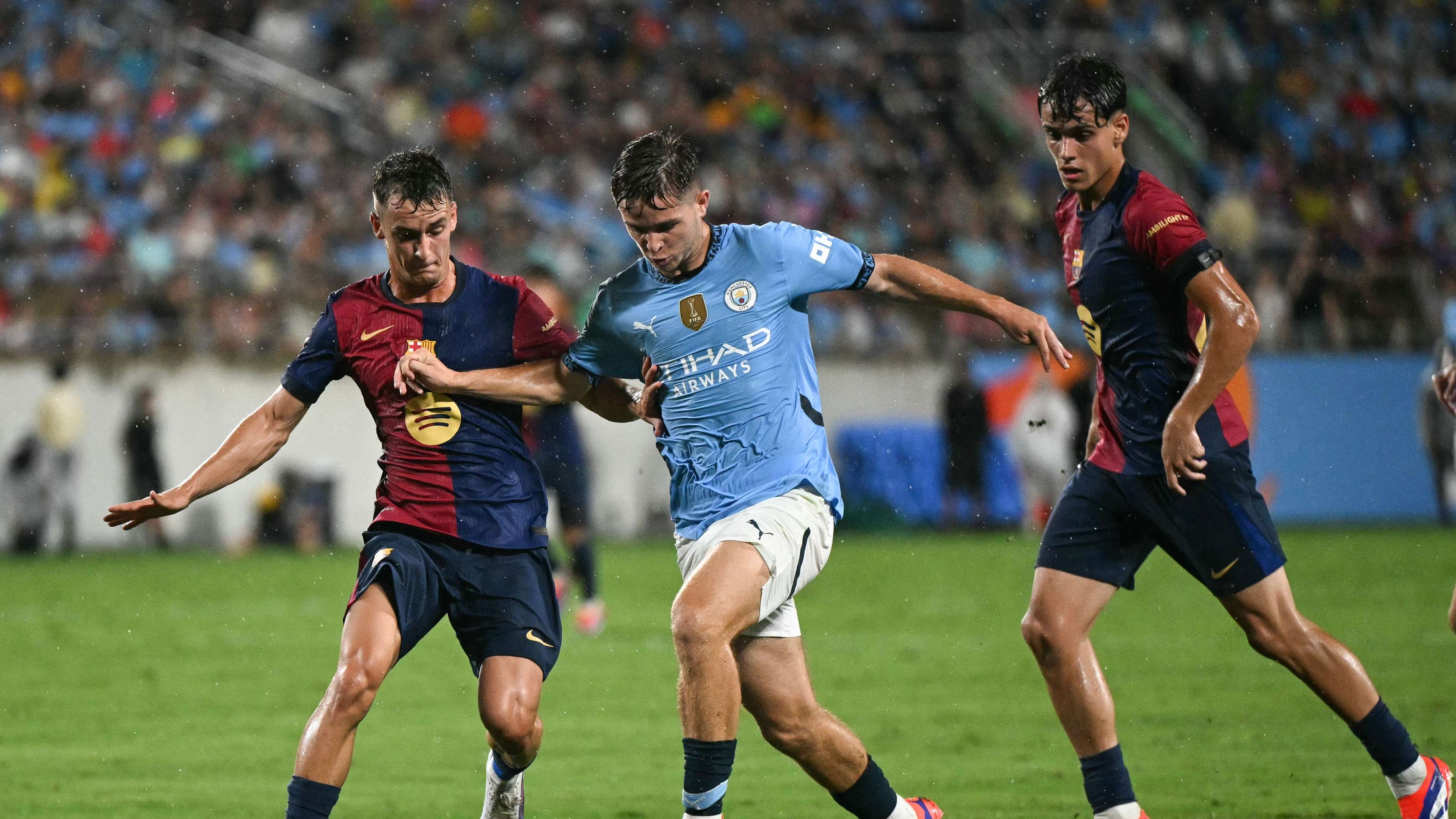 FBL-FRIENDLY-BARCELONA-MAN CITY