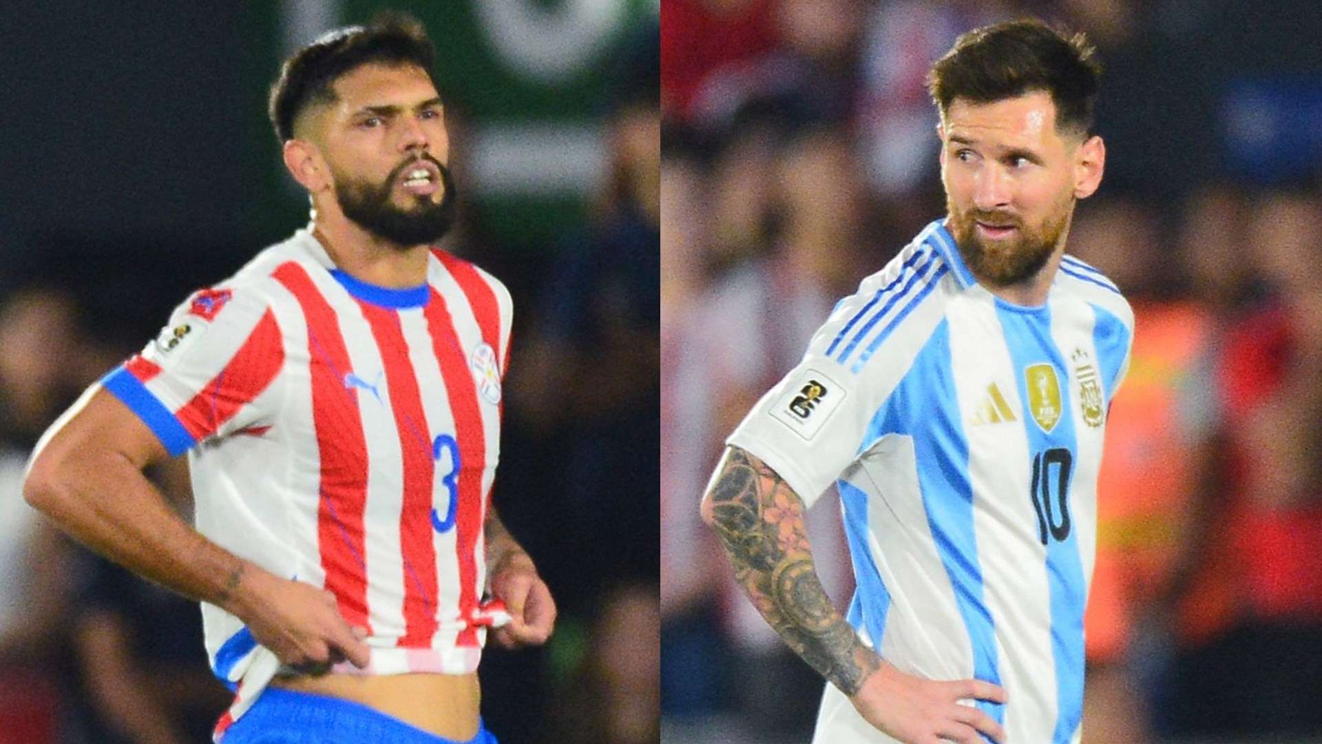 Omar Alderete Lionel Messi Paraguay Argentina